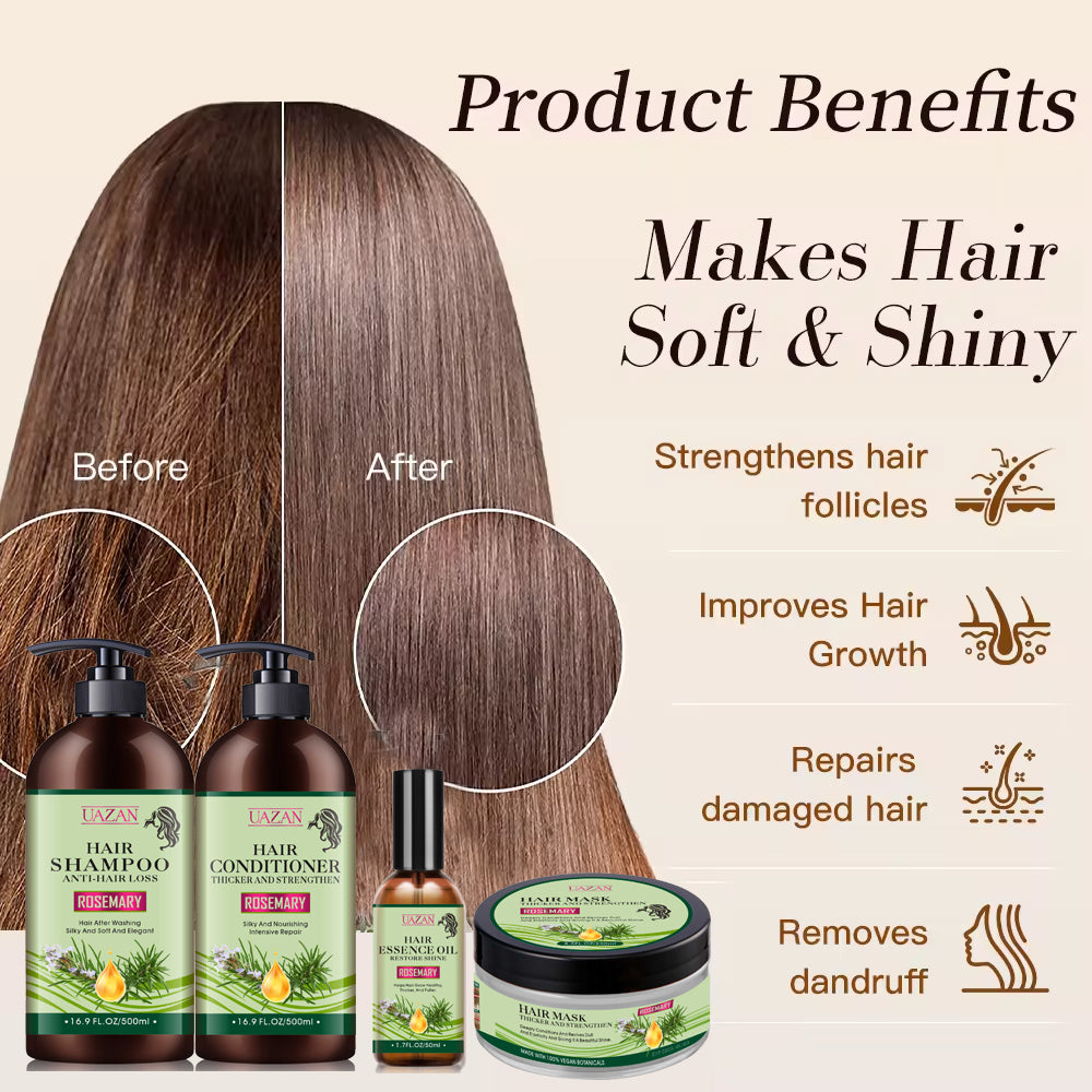 Rosemary Hair Growth Set – Anti Hair Fall & Thickening Care